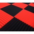 thumbnail image 2 of Panel insonorizado HPKL9999 de 30 x 30 x 2,5 cm, negro y rojo, paquete de 12, 2 of 5