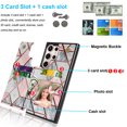 thumbnail image 2 of Tiflook Wallet Case for Galaxy S24 Ultra | 2024 | 5G | Minimalist Luxury PU Leather ID Cash Credit Card Holder Slots Magnetic Closure Kickstand Folio Flip Slim Protective Cover - Marble, 2 of 5