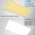 thumbnail image 4 of Yellow Fluorescent Light Covers, Country French Rustic Buffalo Plaid Modern Art Magnetic Light Covers for Ceiling Lights, Fluorescent Ceiling Shade Filters for Classroom Bedroom Office 4x2Ft x 1PCS, 4 of 8