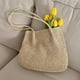 thumbnail image 1 of Mochila de paja tejida a crochet para mujer, bolso de hombro con cordón ajustable, bolso de playa informal, bolso de playa de verano para niñas, mochila de paja tejida a crochet, bolso de, 1 of 9