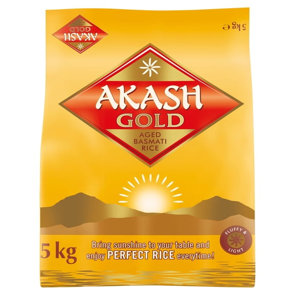Akash Gold Basmati Rice 5Kg, Imported from Britain