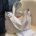 thumbnail image 3 of Bolso Mano Lona para Mujer Bolso Hombro Gran Capacidad para Al Aire Libre (blanco), 3 of 9