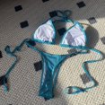 thumbnail image 5 of BKQCNKM Bikini Sets for Women, Micro Bikini, Triangle Bikini, String Bikini, Blue L, 5 of 5