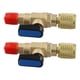 thumbnail image 3 of 2 Piezas Adaptador de Válvula de Bola Compacta para Refrigerante 1/4 Pulg. SAE 5/16 Pulg. SAE para R410A R134A R12 R22 AC HVAC para Mangueras Refrigerante AC, 3 of 5