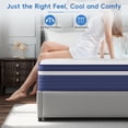 thumbnail image 4 of Babo Care 10 inch Queen Size Mattress, Cooling Convoluted Foam Hybrid Mattress in a Box, Individually Pocketed Springs, Motion Isolation, CertiPUR-US Certified, Medium, 4 of 10