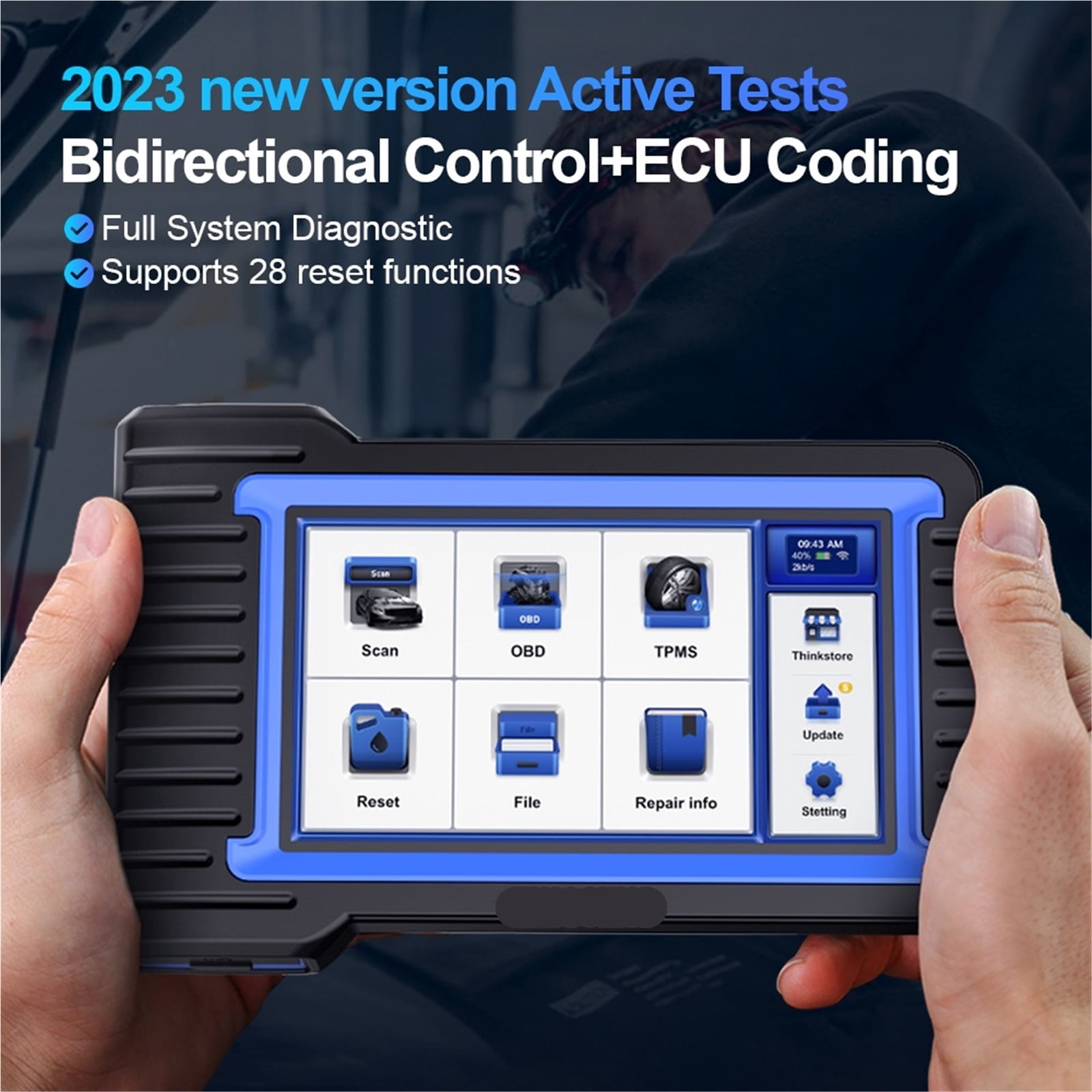 Professional Scan Tool Bi-Directional Control ECU Coding Auto Car Diagnostic Tool Full System OBD2 Scanner