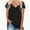 Black, variant on Women's T Shirts V-Neck Short Sleeve Athletic Shirts Tee Tops