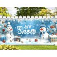 thumbnail image 3 of 8X7 ft Christmas Garage Door Cover, Winter Snowman Garage Door Backdrop Let It Snow Photography Backdrop, Christmas Snowman Garage Background Blue Ice World Backdrop for Indoor Outdoor, 3 of 5