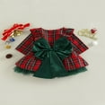 thumbnail image 4 of Robe de Noël pour Fillette 0-5 Ans à Carreaux Patchwork à Volants Manches Longues Tutu Robe Tenues de Princesse Rouge 3-4 Ans, 4 of 7