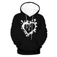 thumbnail image 5 of ZCFZJW Big and Tall Regular Fit Casual Hoodie Tops for Men Lightweight Funny Heart Pattern Print Long Sleeve Drawstring Hooded Outwear Coat Trendy Oversized Baggy Sweatshirts Black XXXXL, 5 of 5