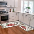 thumbnail image 5 of Findosom 2pcs Christmas Anti Fatigue Kitchen Rug Set 10mm Thick Cushioned Kitchen Runner Rug and Mat Set Comfort Standing Mat Kitchen Floor Rug Carpet for Kitchen,Sink,Laundry 18"x27"+18"x48", 5 of 9