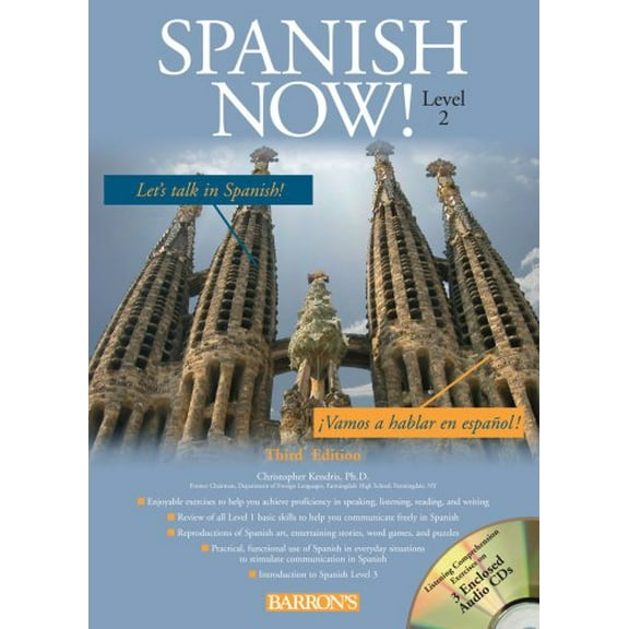 Pre-Owned Spanish Now! Level 2 with Audio Cds, 3rd Edition (Paperback 9780764195495) by Christopher Kendris Ph D