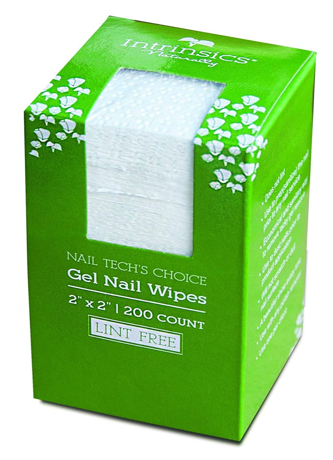 Intrinsics Nail Tech's Choice Lint Free Gel Nail Wipes 2 x 2, 200