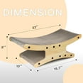 thumbnail image 5 of imerelez Large Cat Scratcher Bed, 2 Tiers Reversible Scratching Board for Indoor Cats,Durable Cardboard Cat Scratcher for Cat Lounge Hammock, 5 of 5
