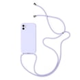 thumbnail image 1 of Fundas originales de silicona líquida para iPhone 14 13 12 11 Pro XS Max X XR SE2 8 7 Plus, funda suave de caramelo + correa para el cuello con cordón cruzado Tan Jianjun unisex, 1 of 2