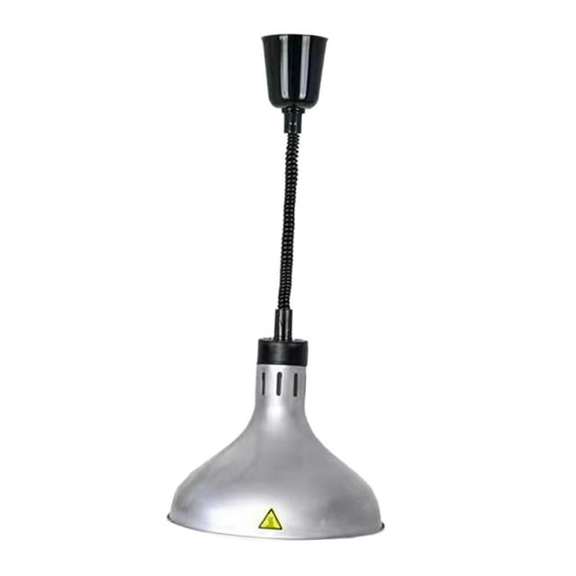 DOLITY Lampe Chauffante Suspendue Réglable pour Service Alimentaire Cuisine Cafétéria Argent