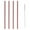 Rose Gold, variant on 4 Pack Reusable Stainless Steel Straws with Case & 1 Brushes, Straight Reusable Drinking Straws, Metal Stainless Steel Eco-Friendly 10.5In, with 1 Cleaning Brush (Blue)