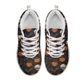 thumbnail image 5 of COEQINE Women Halloween Sneakers Running Walking Shoes White Sole Fashion Tennis Shoes for Travel Breathable Mesh Trainers Footwear, Gothic Skull Pumpkin Bat, 5 of 7