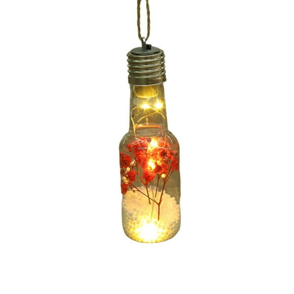 Home Decoration Christmas Decor Hanging Bottle Light Christmas Lamp Decorations Christmas Tree Bulb 13x4.5cm Light Bulb Decorative Items Gift Clear Light Bulbs