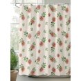 thumbnail image 2 of Fsddascl Country Flower Shower Curtain Set - 72" x 78" Washable Bathtub Curtain with 12 Hooks, Pink Daisy Floral Retro Plant Leaf Waterproof Fabric Stall Shower Curtains for Bathroom/Bathtub Décor, 2 of 6