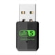 thumbnail image 1 of Adaptador WiFi 5 AX600 USB 2.0 de Doble Banda de 2,4 G/5,8 Ghz, Receptor Inalámbrico para PC y Portátil, Versión 10/11, Sin Controlador., 1 of 5