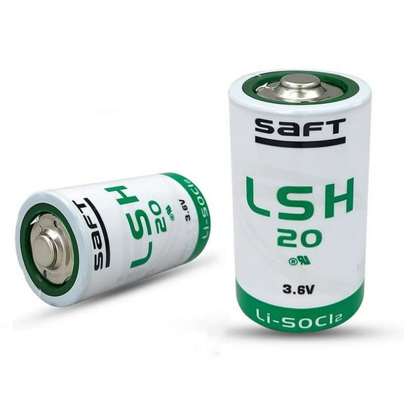 2Pcs LSH20 3.6V D 13000mAh Lithium Thionyl Chloride Non-Rechargeable Replacement for Saft Battery for Alarm Systems GPS Systems Battery