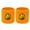 Orange, variant on Sports Wristbands for Kids, Colorful Wrist Sweatbands Terry Cloth Wristbands with Soccer Basketball Football Baseball Design for Outdoor Sports Birthday Party Favors