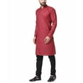 thumbnail image 5 of Mens Designer Wear Indian Linen Bollywood Achkan Pathani Style Kurta Pyjama Set, 5 of 5