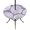 Lavender Purple, variant on Round Outdoor Tablecloth with Umbrella Hole and Zipper, Turquoise Scallop Coastal Tablecloth with Elastic Waterproof, Summer Beach Nautical Patio Table Covers for 45" - 54" Picnic Pool Tables
