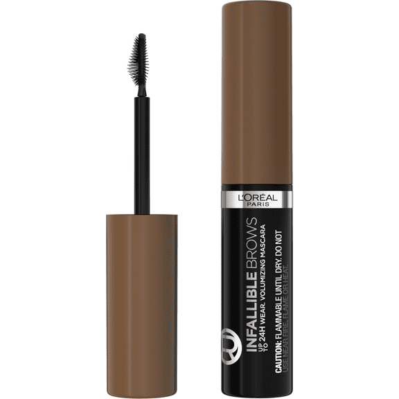 L'Oreal Paris Infallible Volumizing 24H Wear Brow Mascara, Light Brunette, 0.13 fl oz