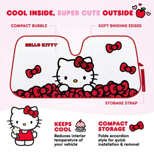Hello Kitty Car Seat Covers, Car Floor Mats, Steering Wheel Cover