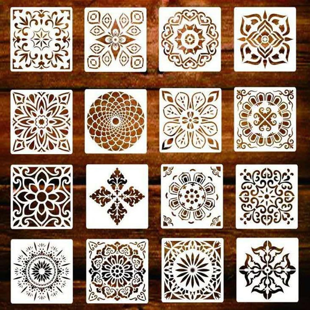 painting drawing stencils reusable durable mandala template for diy