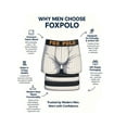 thumbnail image 7 of FOXPOLO - Side Striped Patterned Boxers, 95% Cotton 5% Lycra, Luxury Men's Underwear, Premium Comfort | S - Black, 7 of 7