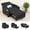 Black, variant on Senfot Sleeper Chair Pull-Out Bed, 4-in-1 Convertible Sofa Chair with Vibration Massage Lumbar Pillow, USB Port, Cup Holders, Side Pocket for Small Spaces