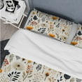 thumbnail image 4 of DESIGN ART Designart "White Scandinavian Elegant Florals II" Yellow Cottage Bedding Set With Shams King, 4 of 5
