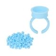 thumbnail image 3 of Lash Extension Glue Rings, Improve Work Efficiency 100pcs Moderate Capacity  Pigment Rings Flexible Wear  for Beauty Salon, 3 of 7