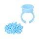 thumbnail image 3 of Anillos de pigmento para tatuaje, 100 piezas de pegamento para extensión de pestañas, anillos de tinta para tatuaje, anillos de pigmento para Microblading, eficiencia maximizada, 3 of 8