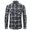 Navy, variant on WXLWZYWL Items Free Shipping Men Shirts Christmas Flannel Shirt for Men Plaid Shirt Casual Long Sleeve Button Down Shirt Regular Fit