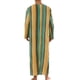 thumbnail image 3 of CAMISAS DE NOCHE RAYADAS INSPIRE CHIC para hombres, pijamas de manga larga con cuello en V, ropa de noche, naranja y verde, 3 of 4