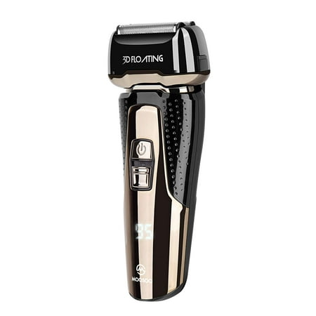 MOOSOO Electric Razor for Men Electric Shaver with Upgraded Autosensing Motor/Pop-Up Beard Trimmer / 800mAh Rechargable / 60min-runtime Wet Dry Black (G3 Model - 2019 Upgraded (Best Value Electric Shaver 2019)