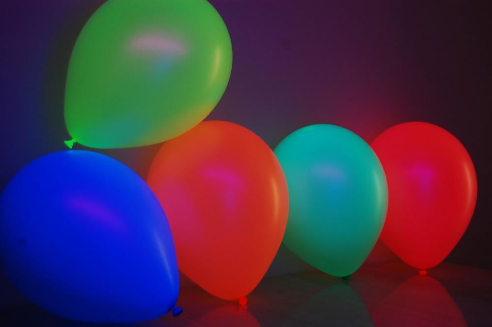 Details about   100pc-11" UV Blacklight Latex Balloons Neon Assortment GLOW PARTY NEWLOOKS brand 