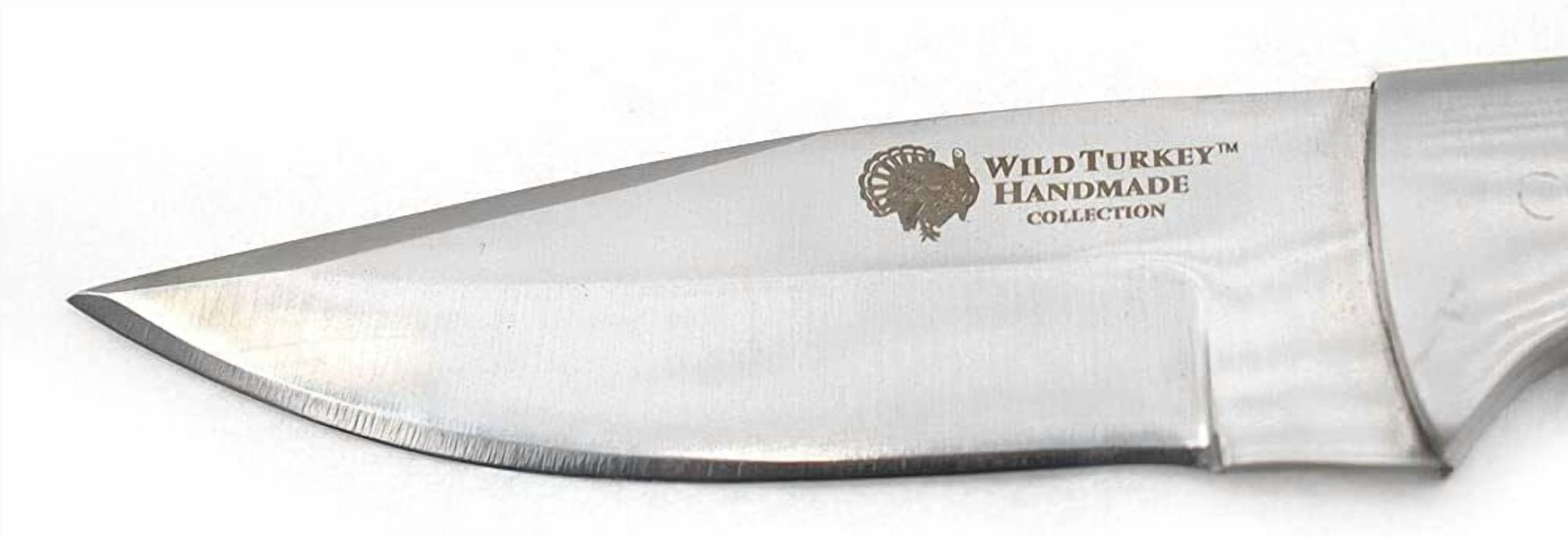 Wild Turkey Handmade Collection Heavy Duty Blue Wood Handle Hunting Knife | Stai