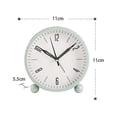 thumbnail image 5 of Reloj despertador redondo sin tictac, funciona con pilas y, 5 of 5