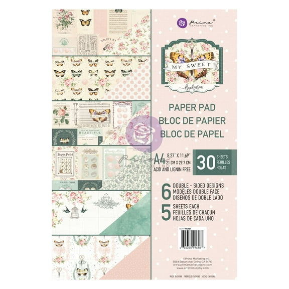 Prima Marketing Double-Sided Paper Pad A4 30/Pkg-My Sweet By Frank Garcia