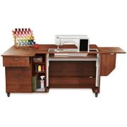 Kangaroo Kabinets Sydney Lite XL Sewing Cabinet - Teak Drop Ship