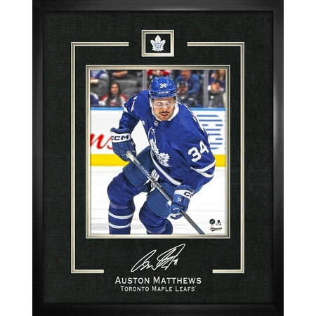 Auston Matthews 16x20 Replica Signature Frame Maple Leafs - Officially Licensed NHL Wall Art