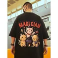 thumbnail image 3 of Camisetas con estampado divertido de Anime Magi Cian Cat para hombre, camisetas casuales de algodón de verano, camisetas de manga corta, camisetas de cuello redondo Y2K, 3 of 5