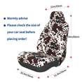 thumbnail image 3 of Lsque Cow Skin Pattern Car Seat Covers for Front Seats , Waterproof Seat Covers for Cars, Sporty Front Seat Covers,Car Seat Cover Protector Front Seats, 3 of 5