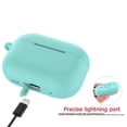 thumbnail image 3 of AirPods Pro 2 Case with Keychain/Hand Strap; AirPods Pro 2nd Generation[2022] Protective Shockproof Silicone Headphone Cover Support Wireless Charging for AirPods Pro 2 Gen - Pink, 3 of 7