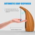 thumbnail image 5 of Dispensador de jabón automático de 300 ml Dispensador de jabón por infrarrojos sin contacto Dispensador de desinfectante (1 pieza, grano de madera clara) JAMW Sencillez, 5 of 5